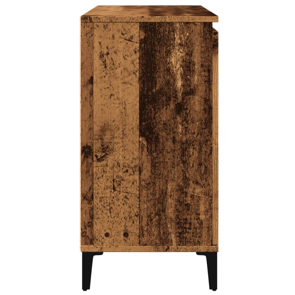 Dressoir 102x35x70 cm bewerkt hout oud houtkleurig is nu te koop bij PeponiXL, paradijselijk wonen!