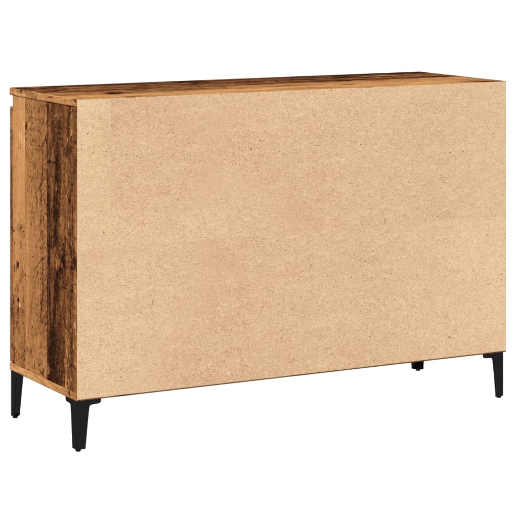 Dressoir 102x35x70 cm bewerkt hout oud houtkleurig is nu te koop bij PeponiXL, paradijselijk wonen!