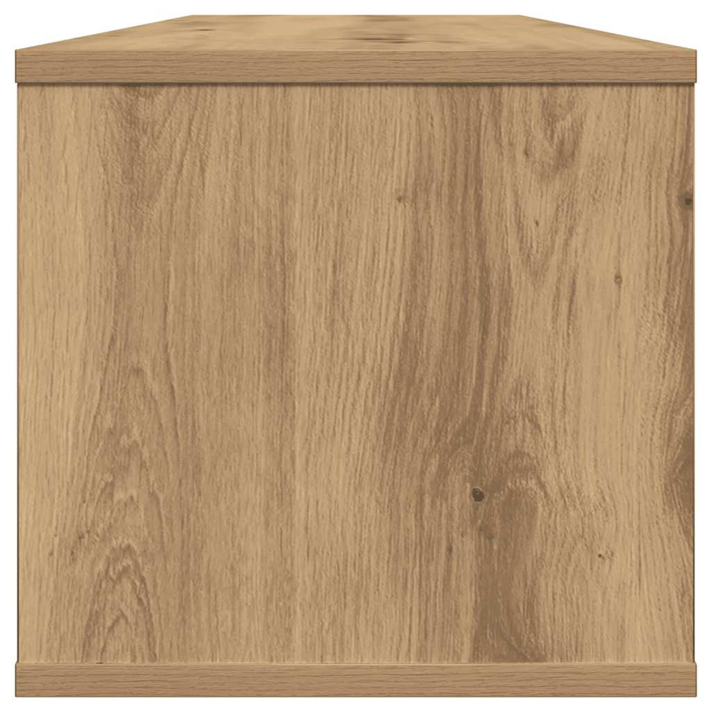 Wandkast 101x30x29 cm bewerkt hout artisanaal eikenkleurig is nu te koop bij PeponiXL, paradijselijk wonen!