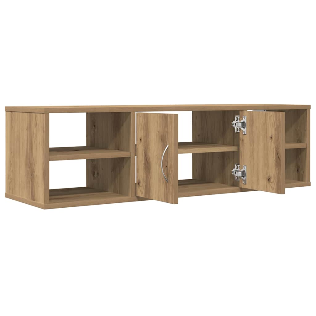 Wandkast 101x30x29 cm bewerkt hout artisanaal eikenkleurig is nu te koop bij PeponiXL, paradijselijk wonen!