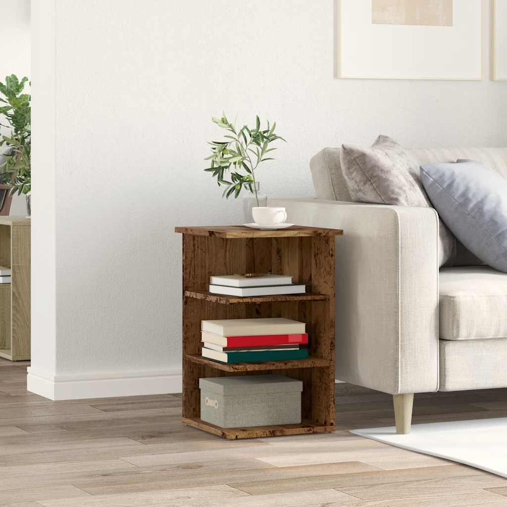 Dressoir 35x35x55 cm bewerkt hout oud houtkleurig is nu te koop bij PeponiXL, paradijselijk wonen!