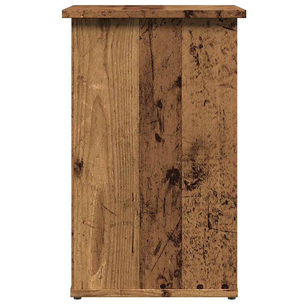 Dressoir 35x35x55 cm bewerkt hout oud houtkleurig is nu te koop bij PeponiXL, paradijselijk wonen!