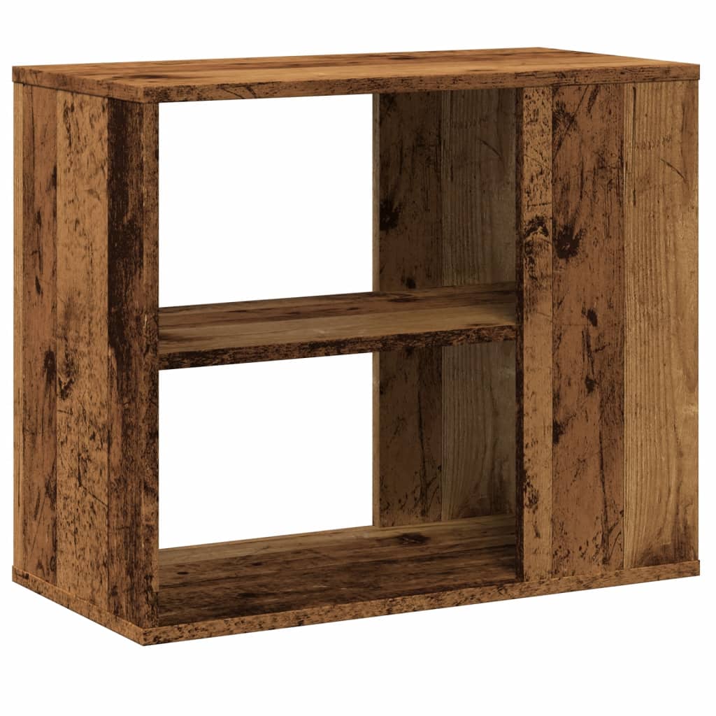 Bijzetkast 60x30x50 cm bewerkt hout oud houtkleurig is nu te koop bij PeponiXL, paradijselijk wonen!