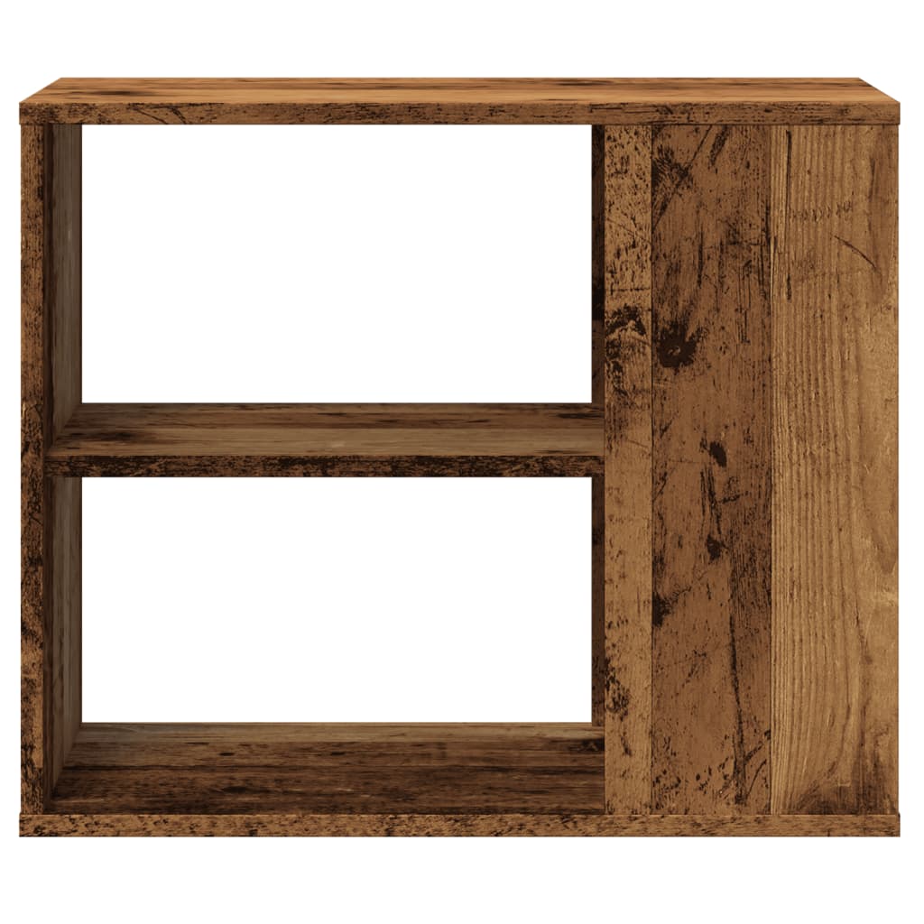 Bijzetkast 60x30x50 cm bewerkt hout oud houtkleurig is nu te koop bij PeponiXL, paradijselijk wonen!