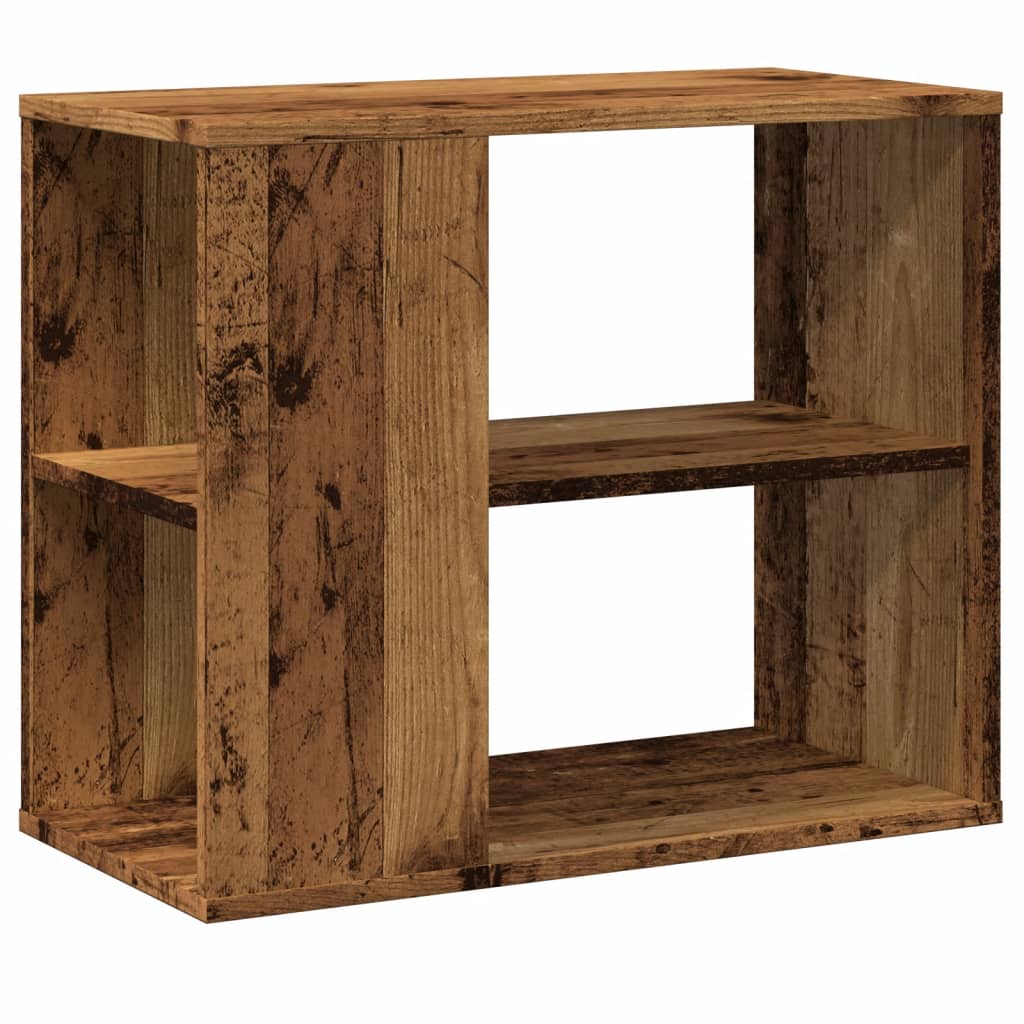 Bijzetkast 60x30x50 cm bewerkt hout oud houtkleurig is nu te koop bij PeponiXL, paradijselijk wonen!