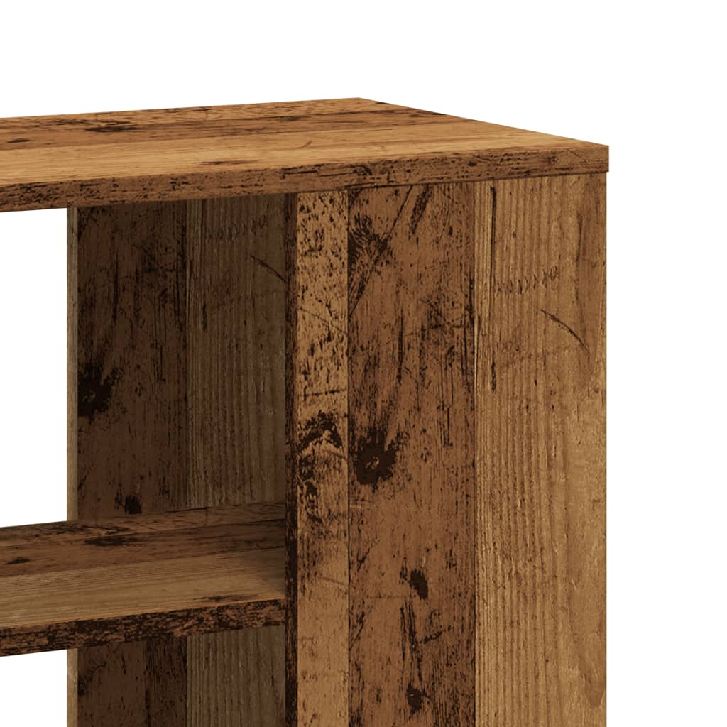 Bijzetkast 60x30x50 cm bewerkt hout oud houtkleurig is nu te koop bij PeponiXL, paradijselijk wonen!