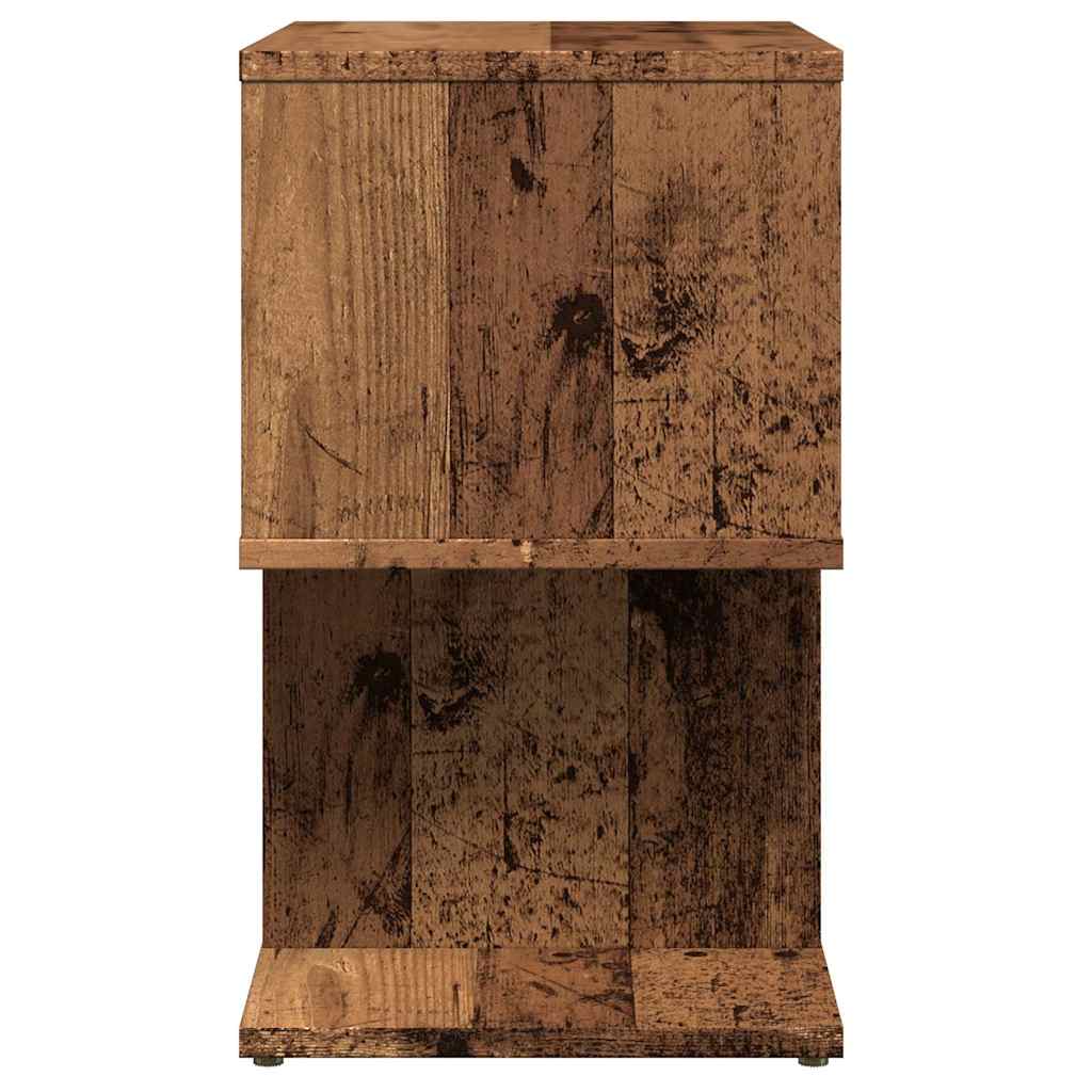 Nachtkastjes 2 st 50x30x51,5 cm bewerkt hout oud houtkleurig is nu te koop bij PeponiXL, paradijselijk wonen!