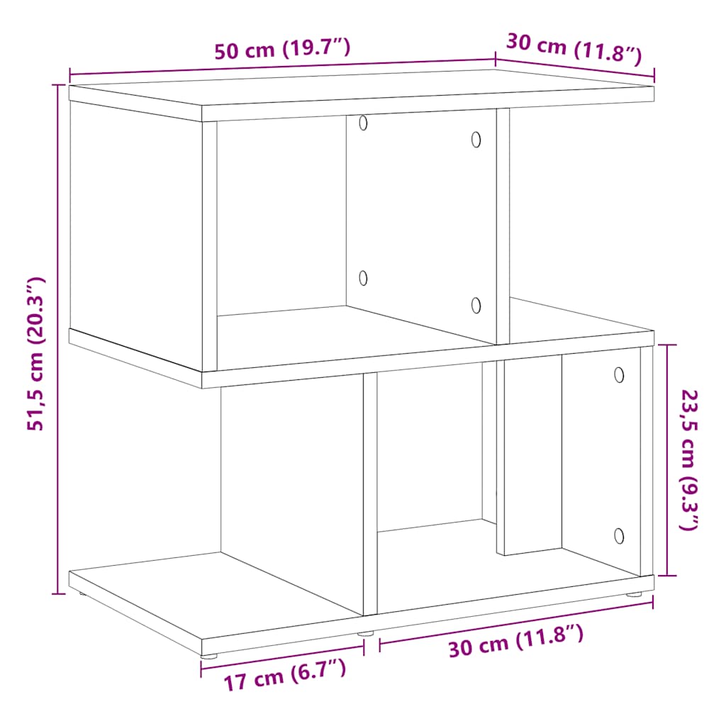 Nachtkastjes 2 st 50x30x51,5 cm bewerkt hout oud houtkleurig is nu te koop bij PeponiXL, paradijselijk wonen!