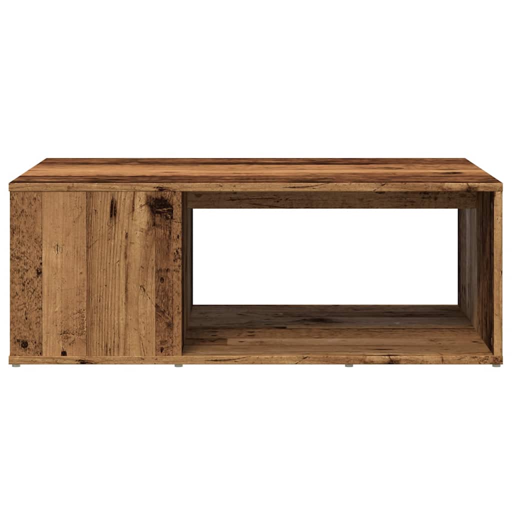 Salontafel 90x67x33 cm bewerkt hout oud houtkleurig is nu te koop bij PeponiXL, paradijselijk wonen!
