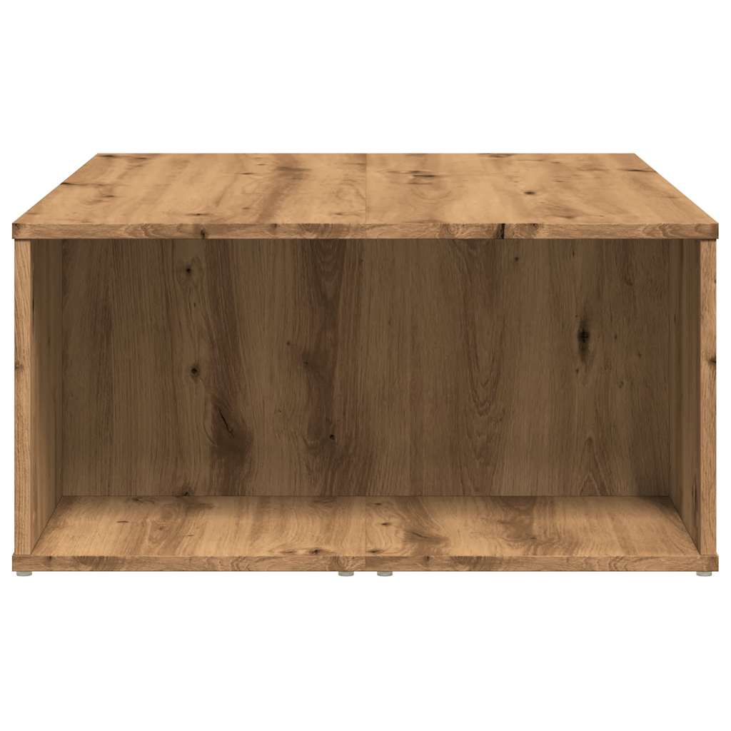Salontafel 90x67x33 cm bewerkt hout artisanaal eikenkleurig is nu te koop bij PeponiXL, paradijselijk wonen!