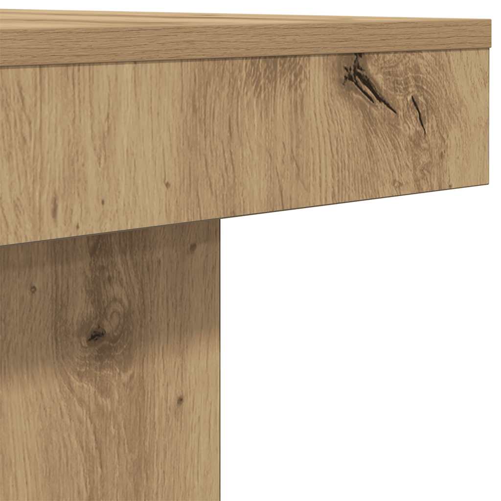 Salontafel 90x90x28 cm bewerkt hout artisanaal eikenkleur is nu te koop bij PeponiXL, paradijselijk wonen!