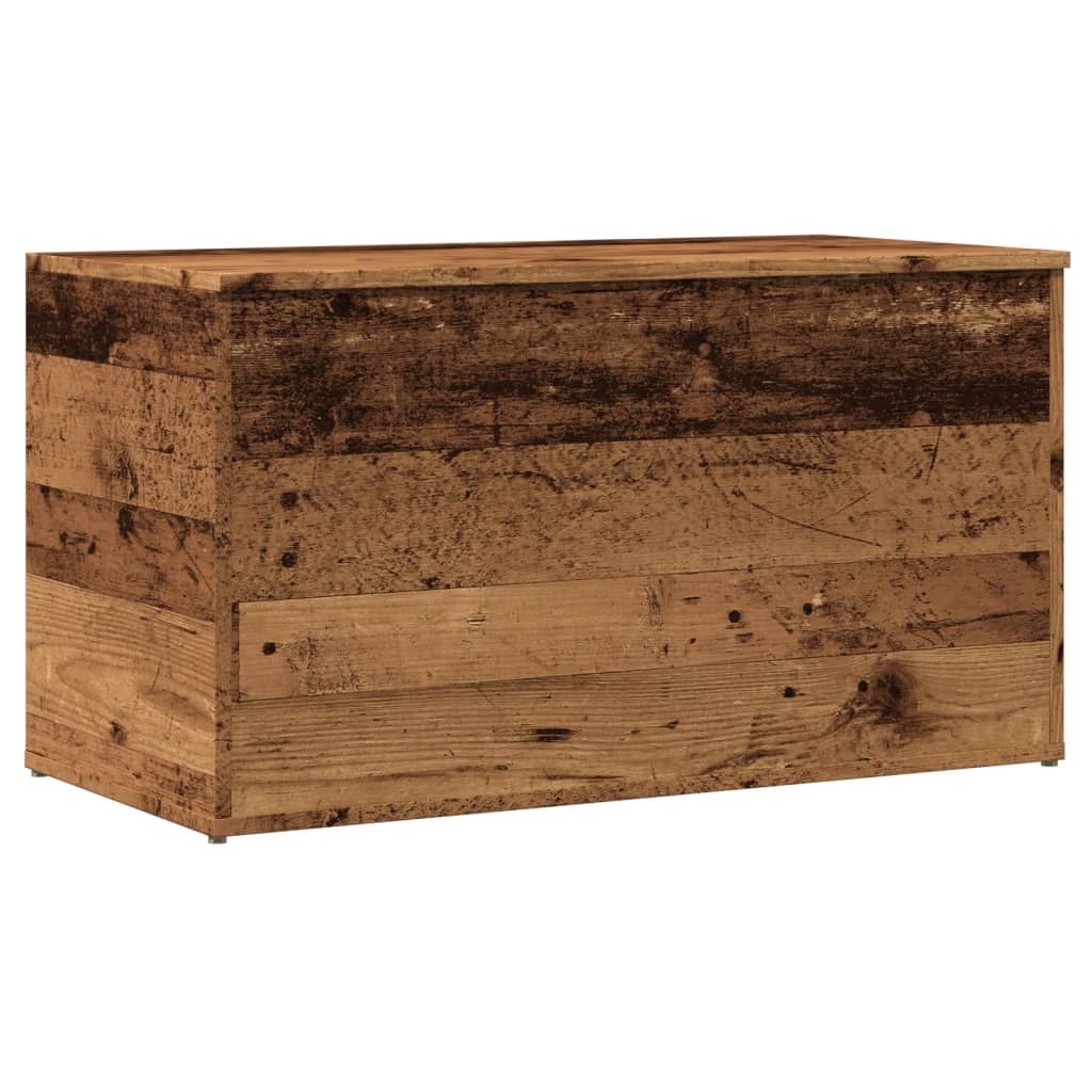 Opbergkist 84x42x46 cm bewerkt hout oud houtkleurig is nu te koop bij PeponiXL, paradijselijk wonen!