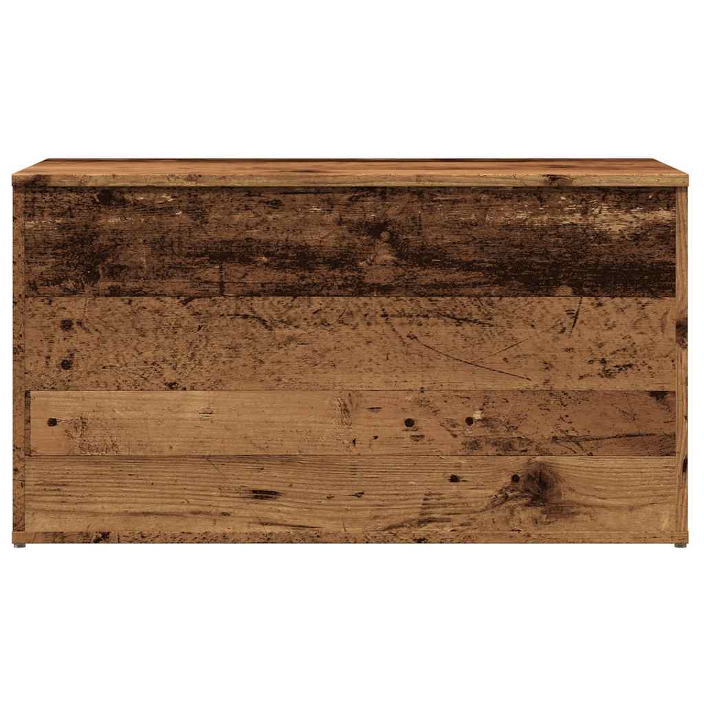 Opbergkist 84x42x46 cm bewerkt hout oud houtkleurig is nu te koop bij PeponiXL, paradijselijk wonen!