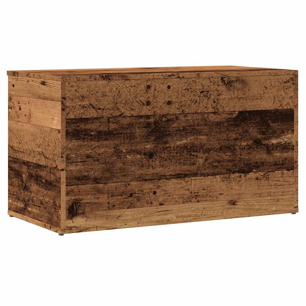 Opbergkist 84x42x46 cm bewerkt hout oud houtkleurig is nu te koop bij PeponiXL, paradijselijk wonen!