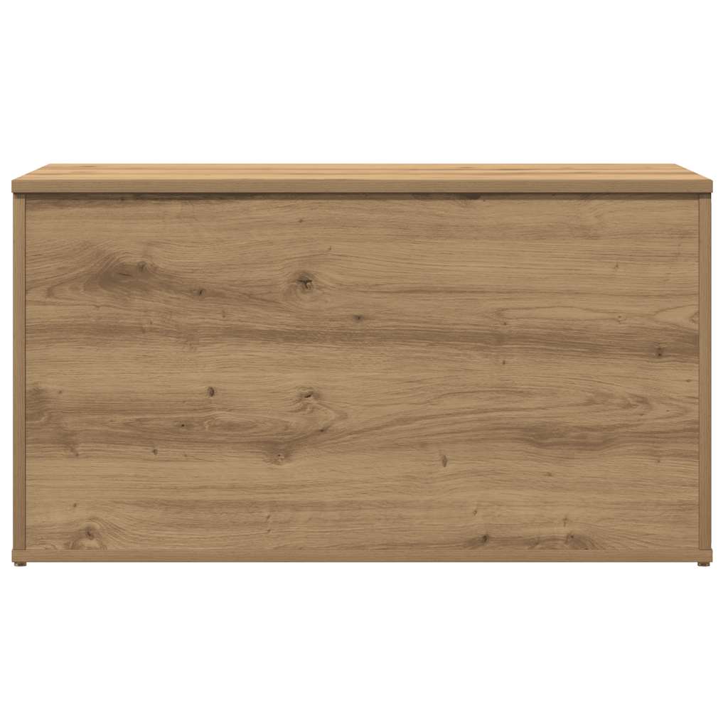 Opbergkist 84x42x46 cm bewerkt hout artisanaal eikenkleurig is nu te koop bij PeponiXL, paradijselijk wonen!