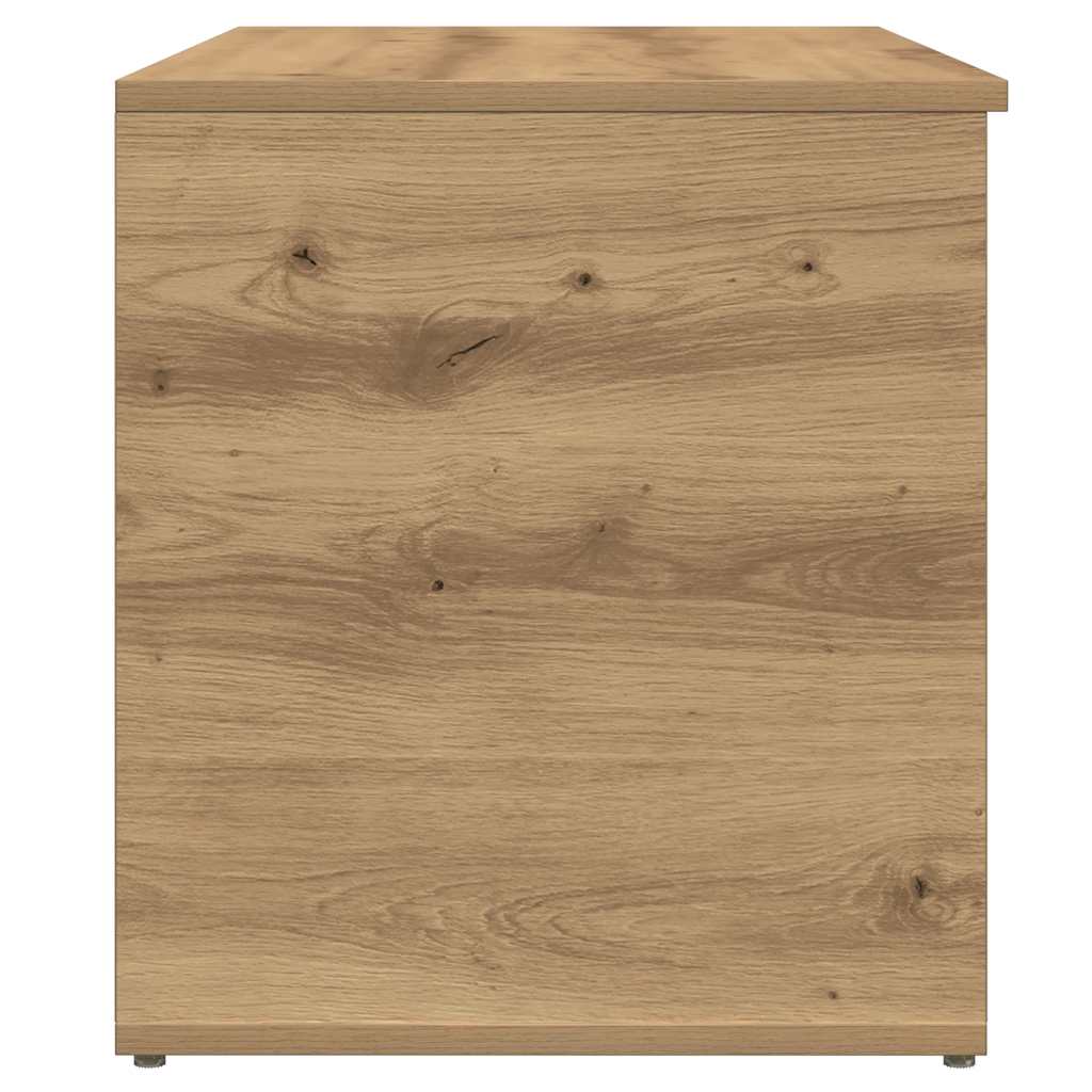 Opbergkist 84x42x46 cm bewerkt hout artisanaal eikenkleurig is nu te koop bij PeponiXL, paradijselijk wonen!