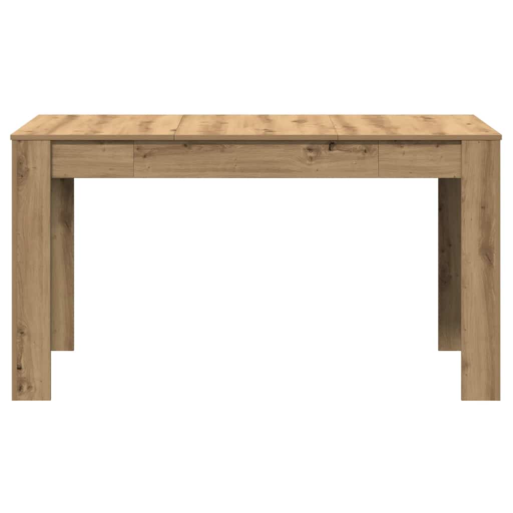 Eettafel 140x74,5x76 cm bewerkt hout artisanaal eikenkleurig is nu te koop bij PeponiXL, paradijselijk wonen!