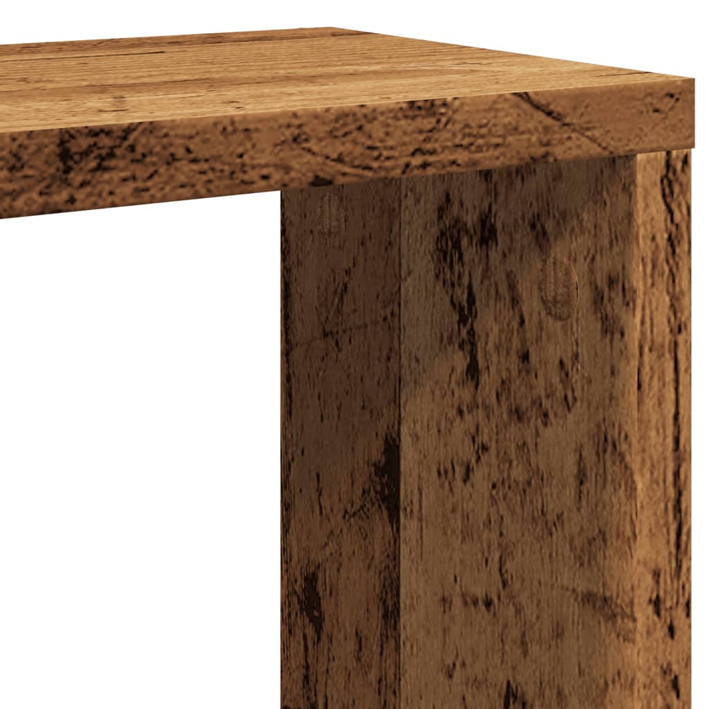 Wandschappen kubus 2 st 30x15x30cm bewerkt hout oud houtkleurig is nu te koop bij PeponiXL, paradijselijk wonen!