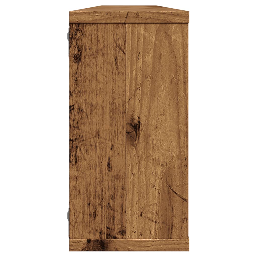 Wandschappen kubus 2 st 100x15x30 cm bewerkt hout oud hout is nu te koop bij PeponiXL, paradijselijk wonen!