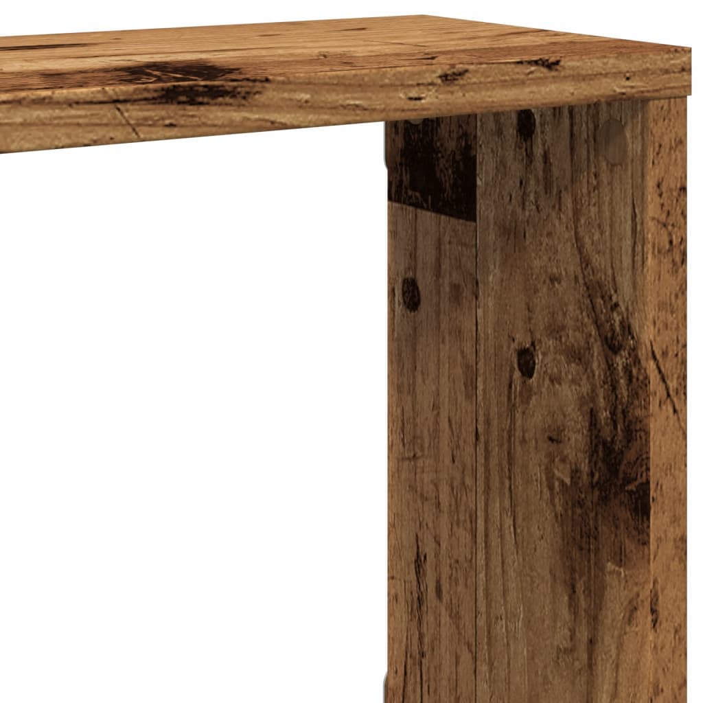 Wandschappen kubus 2 st 100x15x30 cm bewerkt hout oud hout is nu te koop bij PeponiXL, paradijselijk wonen!