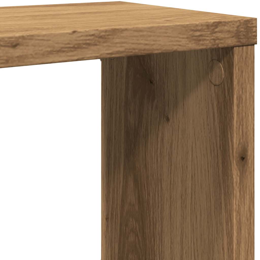 Wandschappen kubus 4 st 60x15x23 cm hout artisanaal eiken is nu te koop bij PeponiXL, paradijselijk wonen!