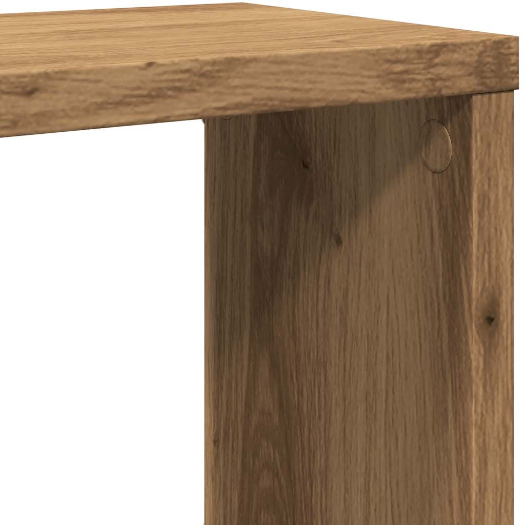 Wandschappen kubus 6 st 60x15x23 cm hout artisanaal eiken is nu te koop bij PeponiXL, paradijselijk wonen!