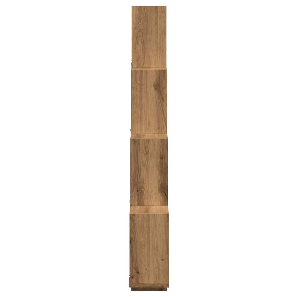 Wandschap kubus 90x15x119,5 cm bewerkt hout artisanaal eiken is nu te koop bij PeponiXL, paradijselijk wonen!