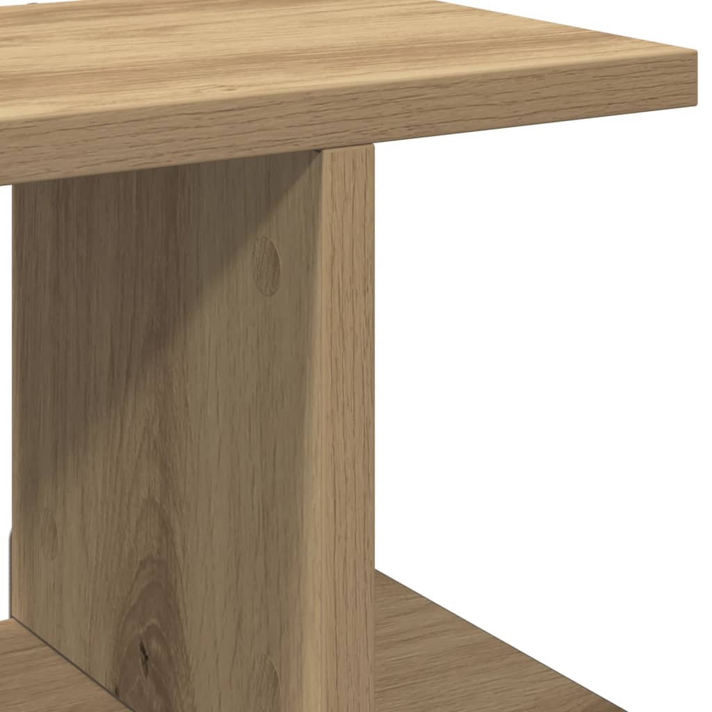 Wandschappen 2 st 105x18x20 cm bewerkt hout artisanaal eiken is nu te koop bij PeponiXL, paradijselijk wonen!