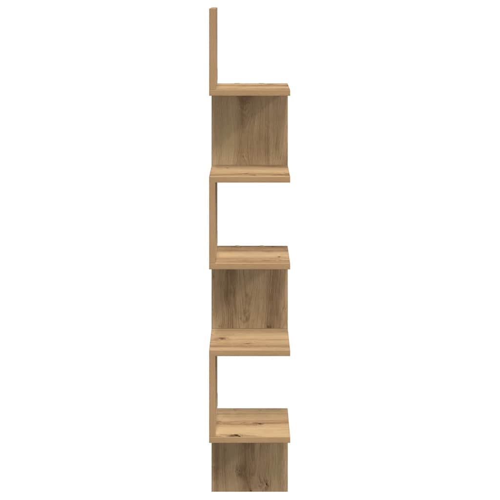 Hoekwandschap 20x20x127,5 cm bewerkt hout artisanaal eiken is nu te koop bij PeponiXL, paradijselijk wonen!
