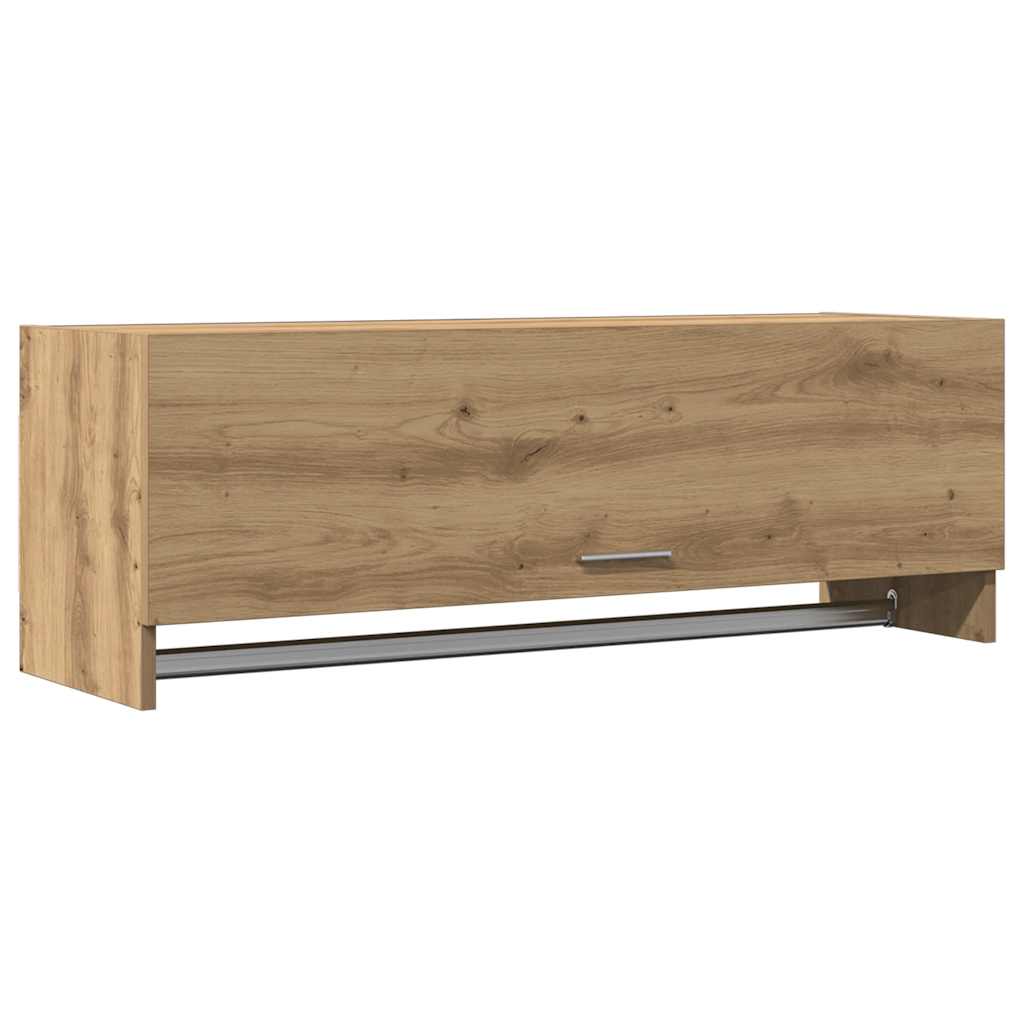 Kledingkast 100x32,5x35 cm bewerkt hout artisanaal eikenkleurig is nu te koop bij PeponiXL, paradijselijk wonen!