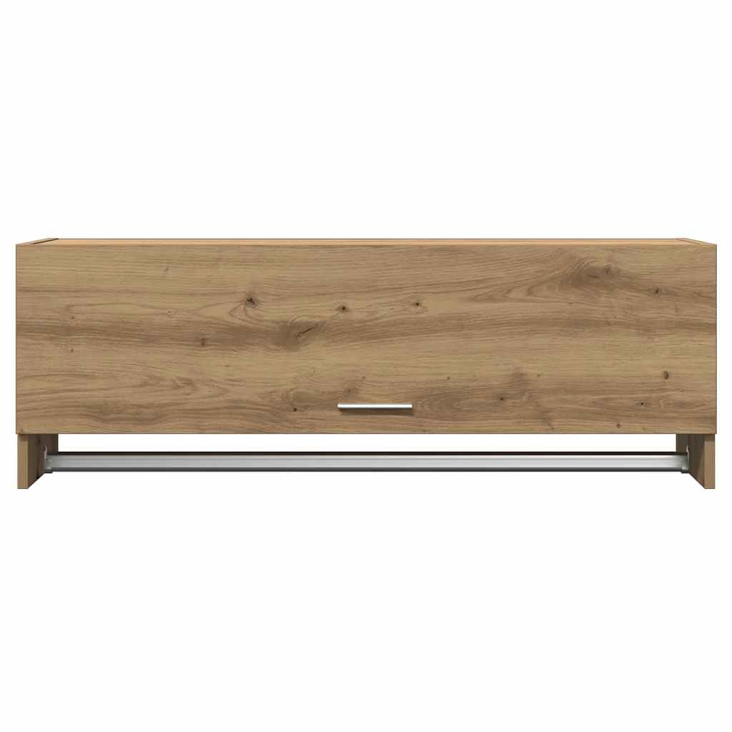 Kledingkast 100x32,5x35 cm bewerkt hout artisanaal eikenkleurig is nu te koop bij PeponiXL, paradijselijk wonen!