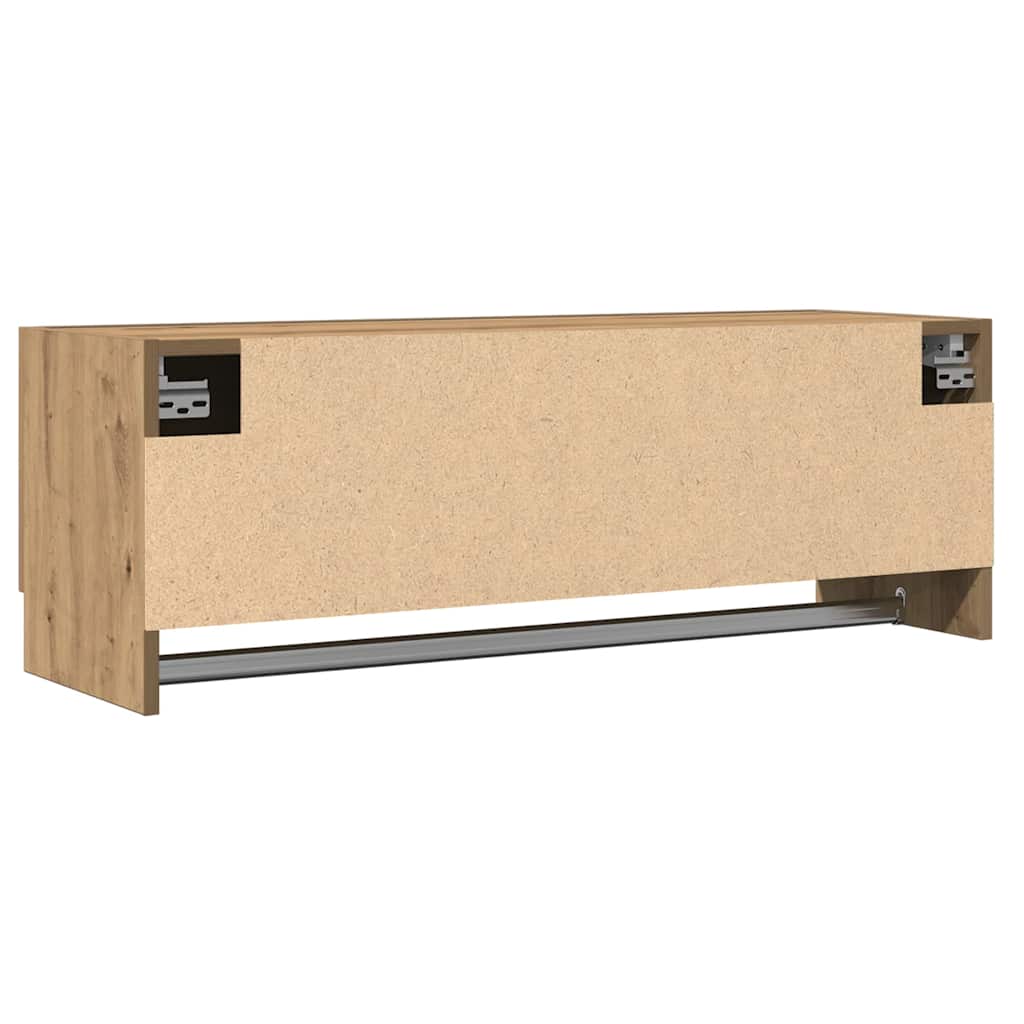 Kledingkast 100x32,5x35 cm bewerkt hout artisanaal eikenkleurig is nu te koop bij PeponiXL, paradijselijk wonen!