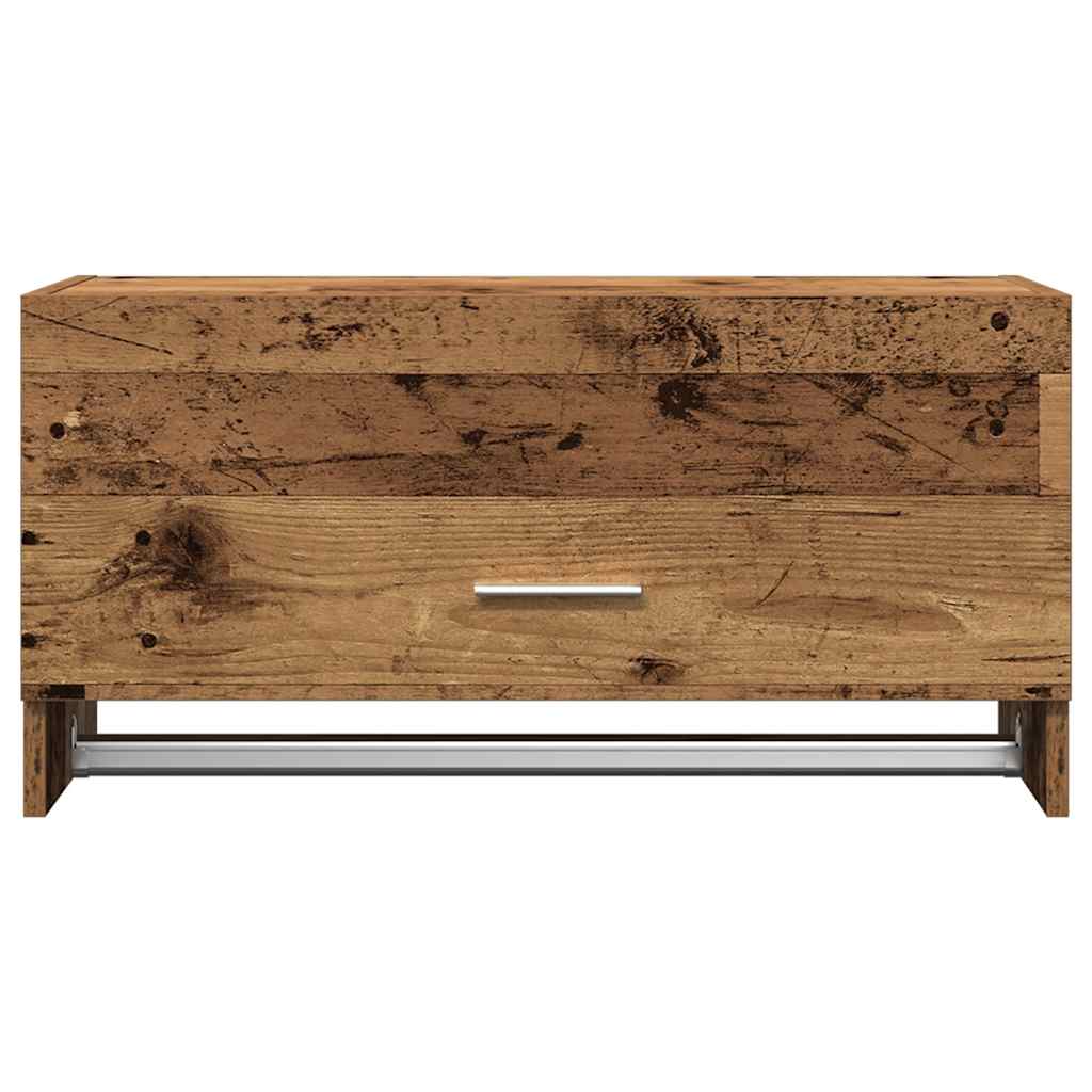 Kledingkast 70x32,5x35 cm bewerkt hout oud houtkleurig is nu te koop bij PeponiXL, paradijselijk wonen!