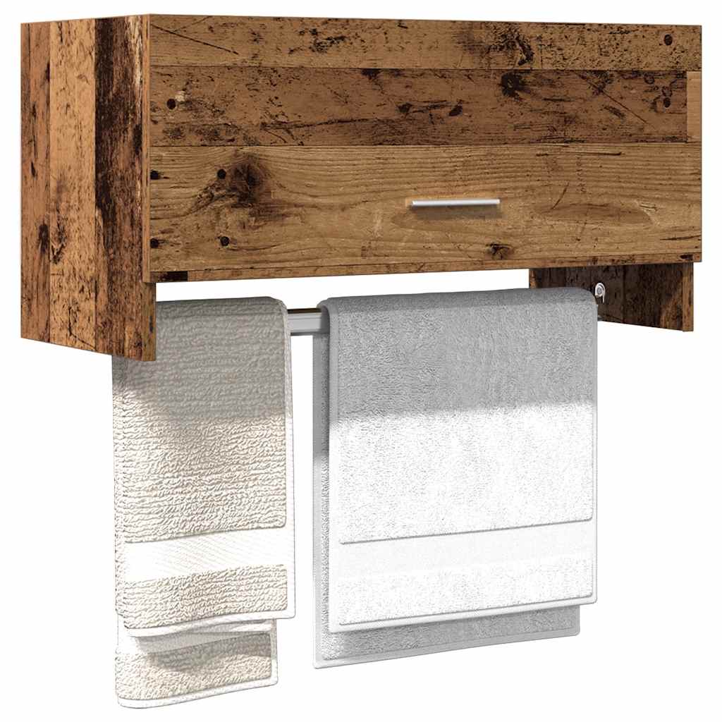 Kledingkast 70x32,5x35 cm bewerkt hout oud houtkleurig is nu te koop bij PeponiXL, paradijselijk wonen!