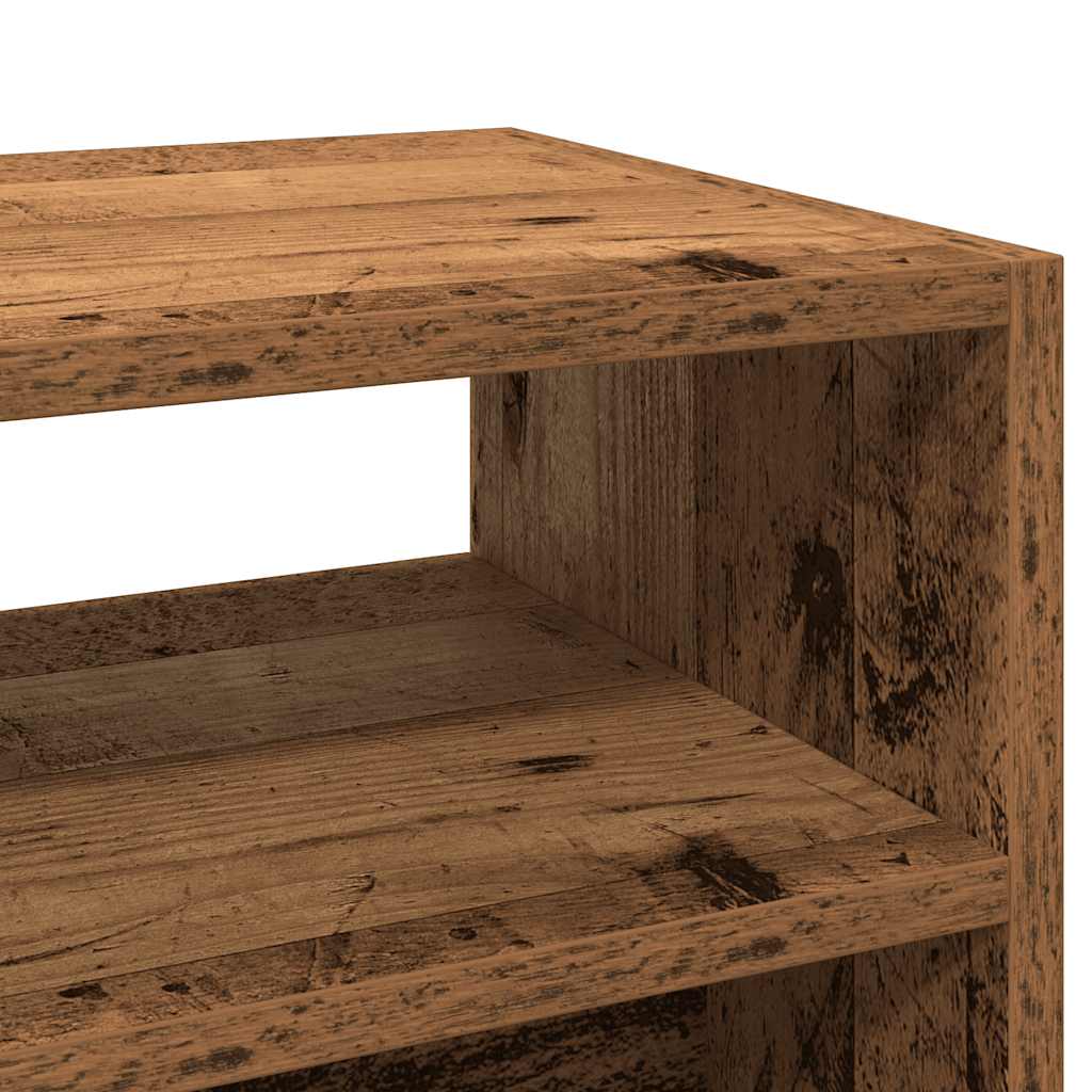 Wandtafel 78x30x80 cm bewerkt hout oud houtkleurig is nu te koop bij PeponiXL, paradijselijk wonen!