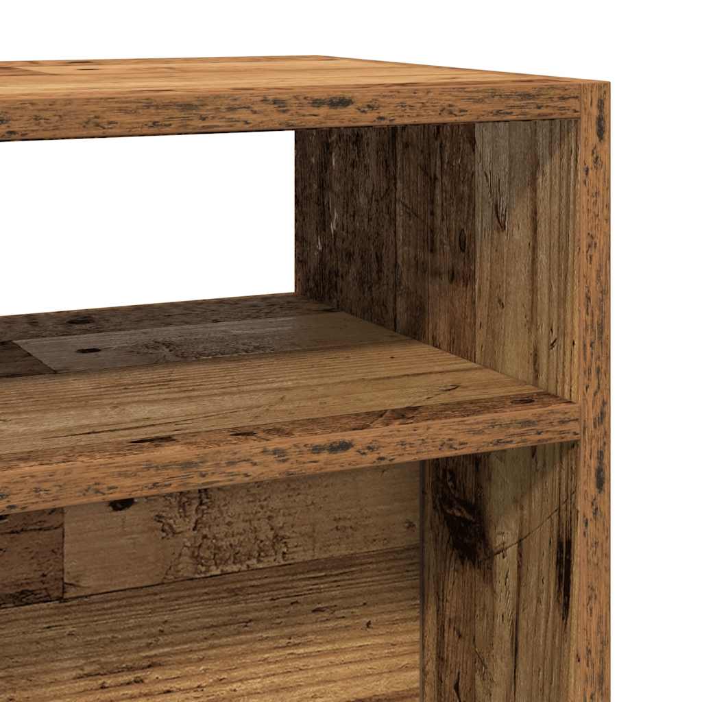 Wandtafel 105x30x80 cm bewerkt hout oud houtkleurig is nu te koop bij PeponiXL, paradijselijk wonen!