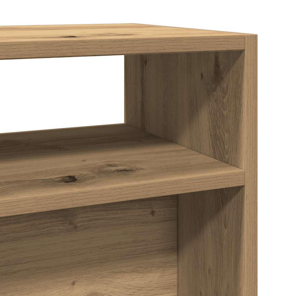 Wandtafel 105x30x80 cm bewerkt hout artisanaal eikenkleur is nu te koop bij PeponiXL, paradijselijk wonen!