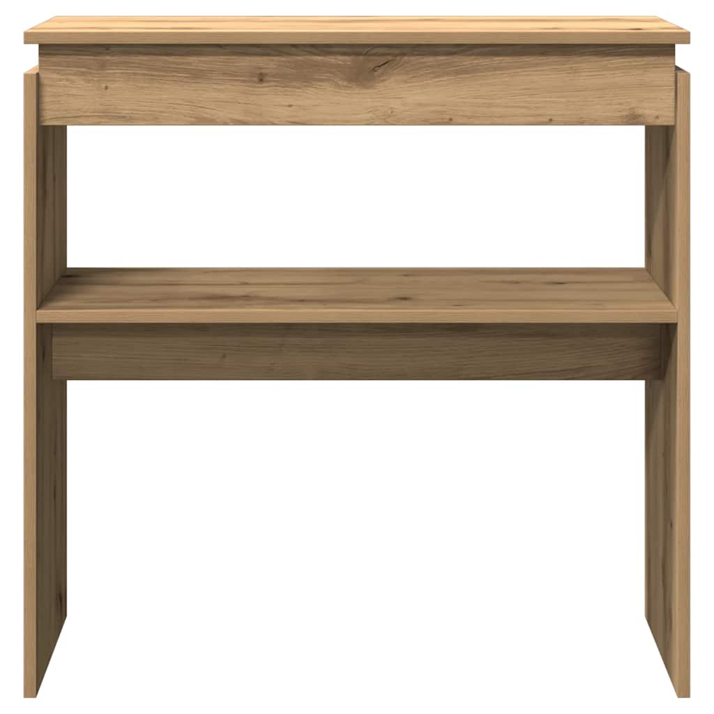 Wandtafel 80x30x80 cm bewerkt hout artisanaal eikenkleurig is nu te koop bij PeponiXL, paradijselijk wonen!