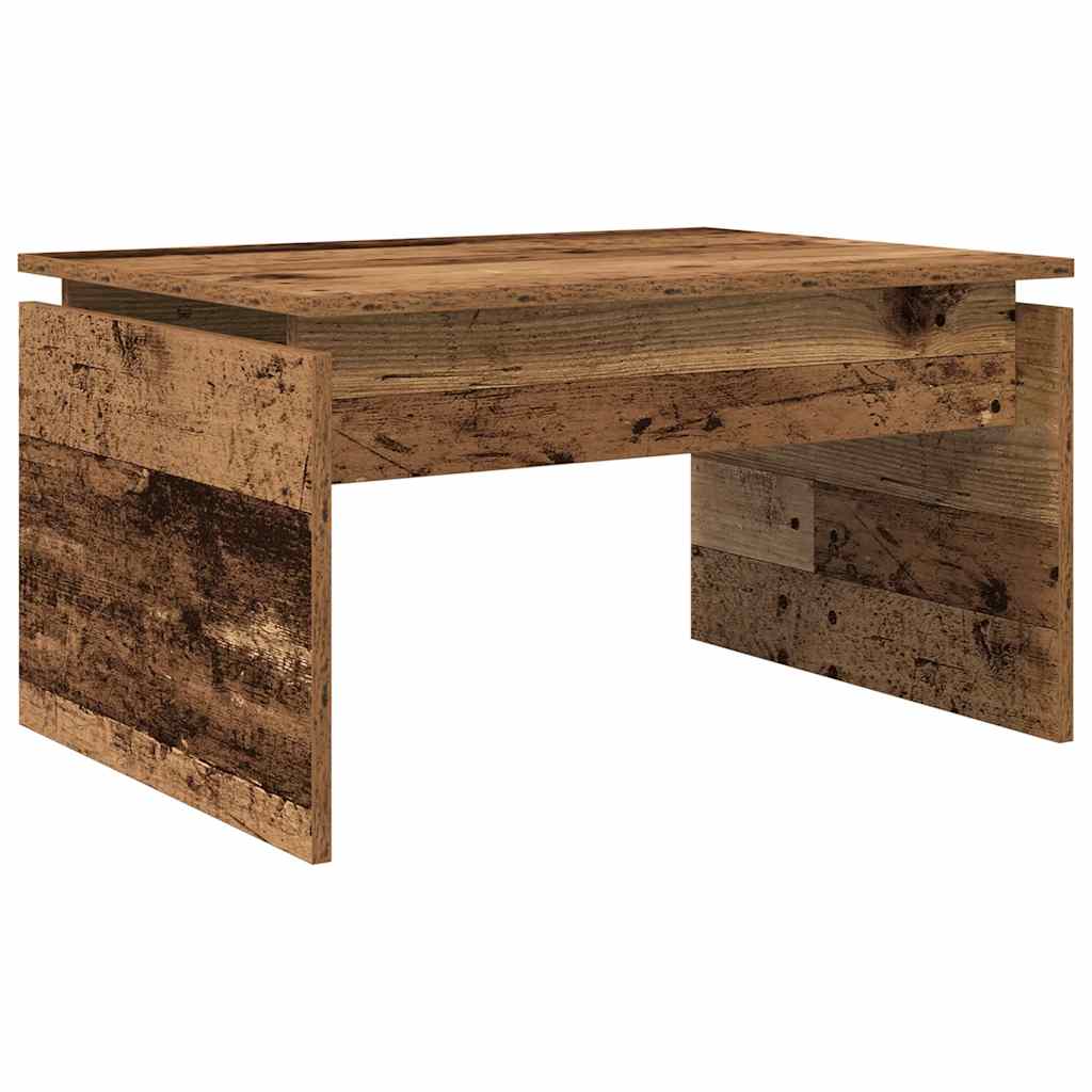 Salontafel 68x50x38 cm bewerkt hout oud houtkleurig is nu te koop bij PeponiXL, paradijselijk wonen!