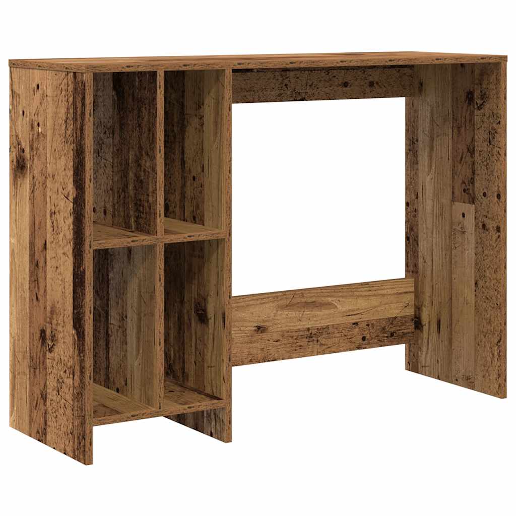 Bureau 102,5x35x75 cm bewerkt hout oud houtkleurig is nu te koop bij PeponiXL, paradijselijk wonen!