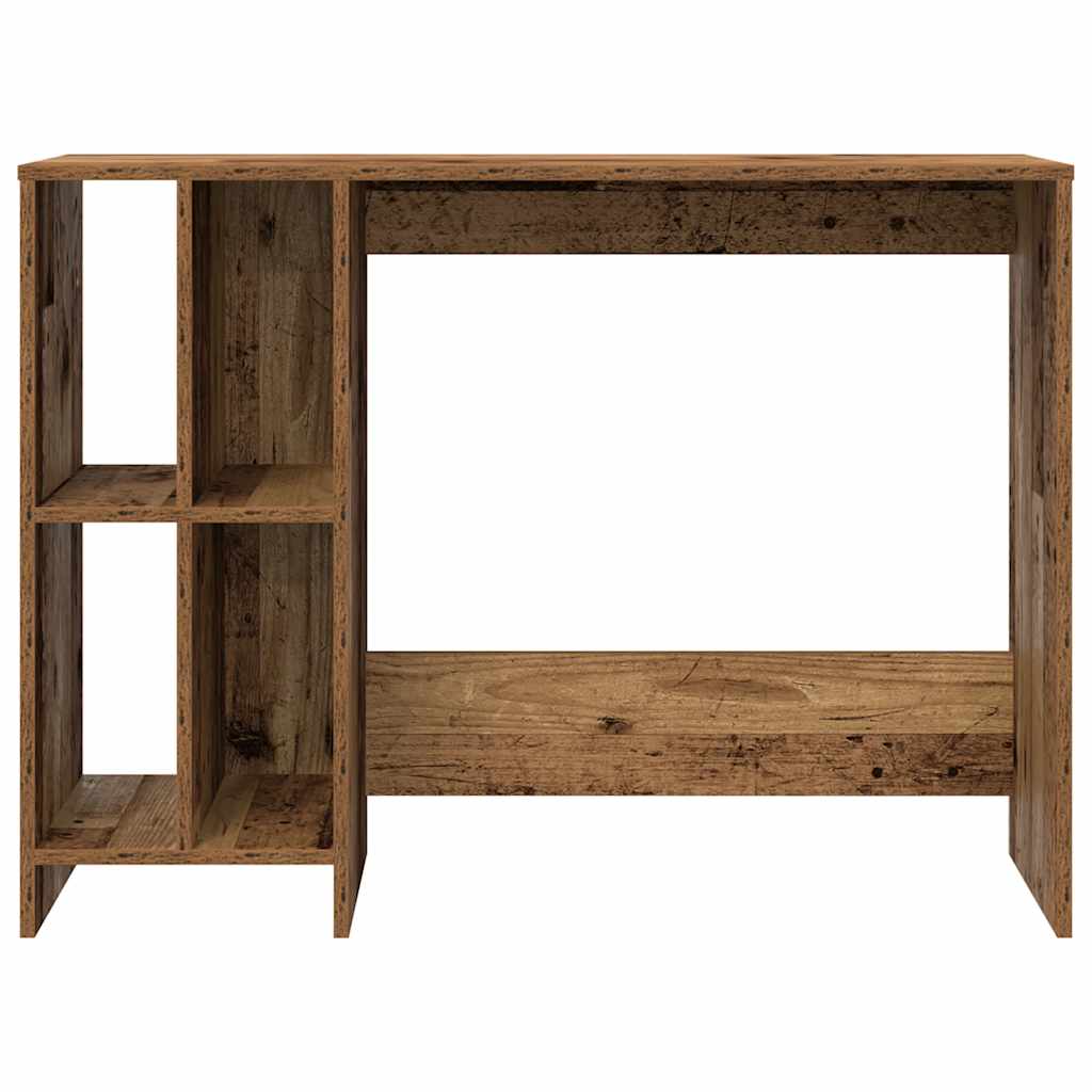 Bureau 102,5x35x75 cm bewerkt hout oud houtkleurig is nu te koop bij PeponiXL, paradijselijk wonen!