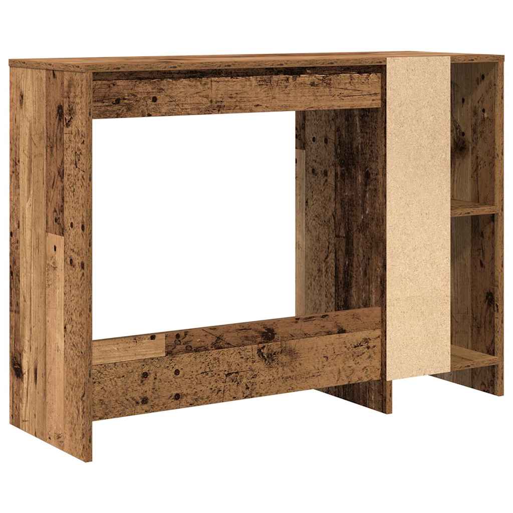 Bureau 102,5x35x75 cm bewerkt hout oud houtkleurig is nu te koop bij PeponiXL, paradijselijk wonen!