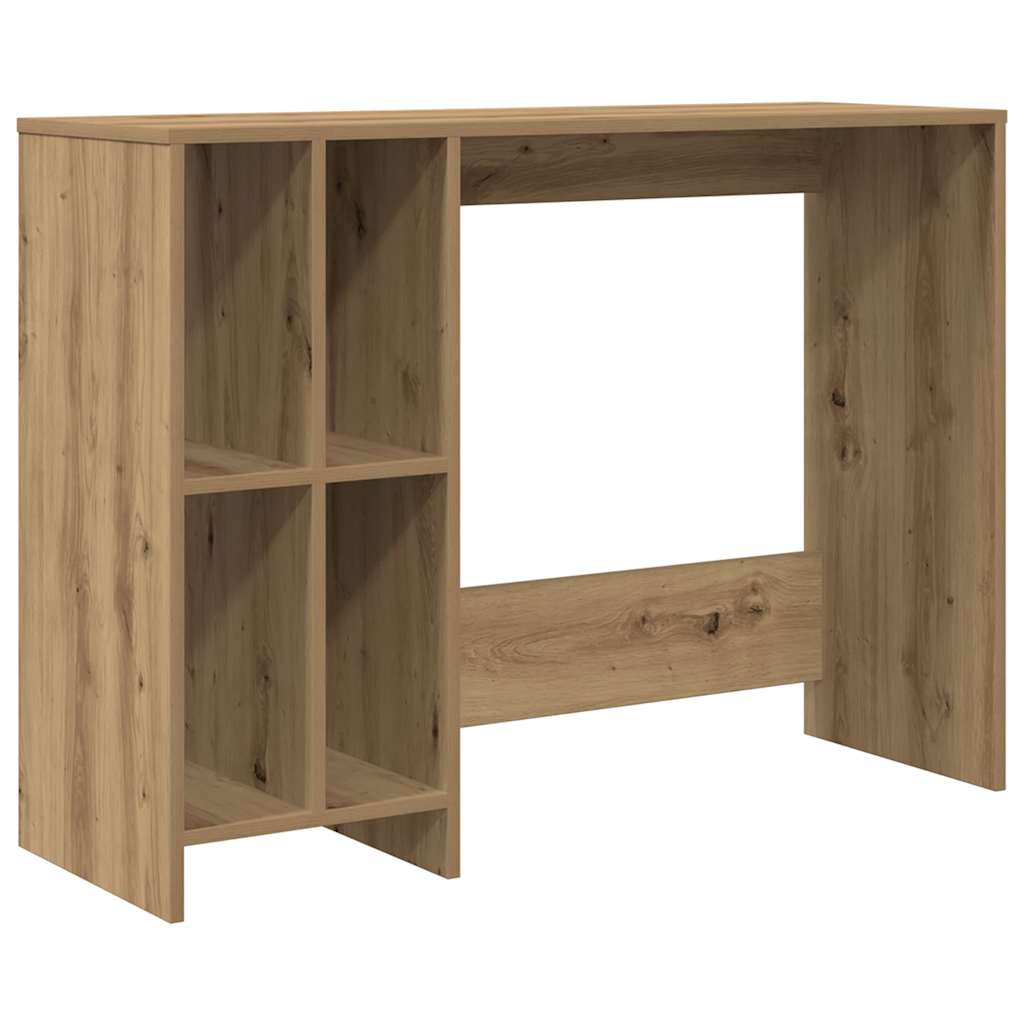 Bureau 102,5x35x75 cm bewerkt hout artisanaal eikenkleur is nu te koop bij PeponiXL, paradijselijk wonen!