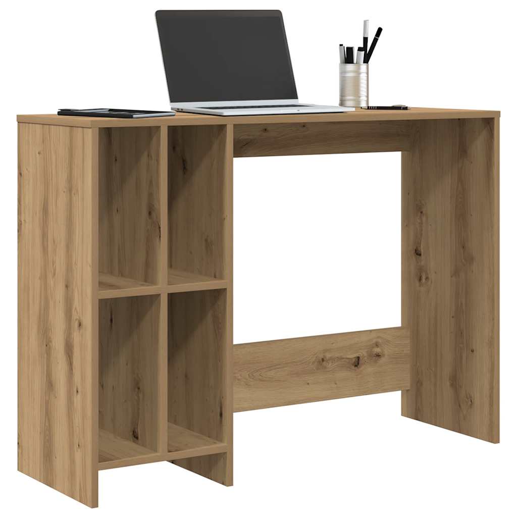 Bureau 102,5x35x75 cm bewerkt hout artisanaal eikenkleur is nu te koop bij PeponiXL, paradijselijk wonen!