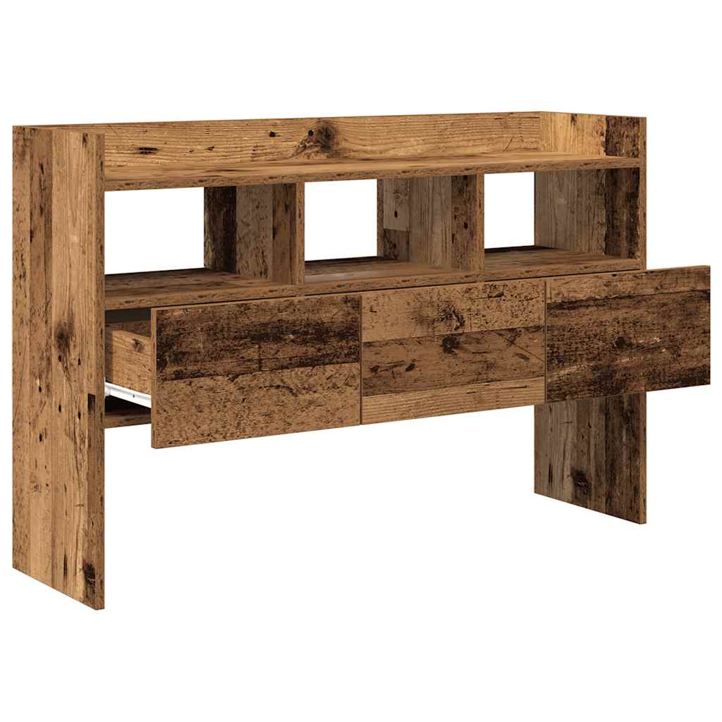 Dressoir 105x30x70 cm bewerkt hout oud houtkleurig is nu te koop bij PeponiXL, paradijselijk wonen!