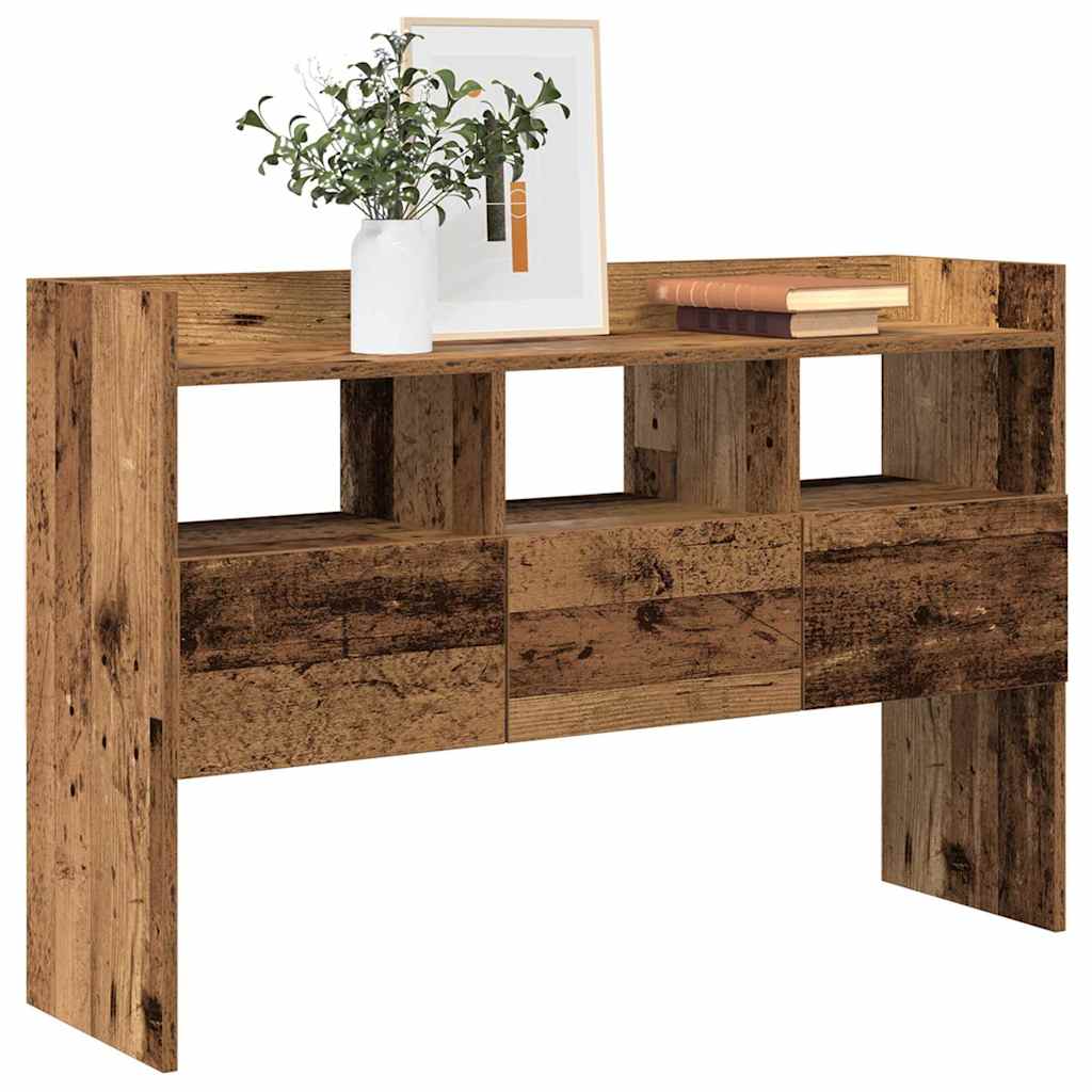 Dressoir 105x30x70 cm bewerkt hout oud houtkleurig is nu te koop bij PeponiXL, paradijselijk wonen!