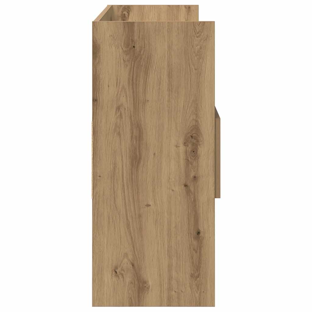 Dressoir 105x30x70 cm bewerkt hout artisanaal eikenkleurig is nu te koop bij PeponiXL, paradijselijk wonen!