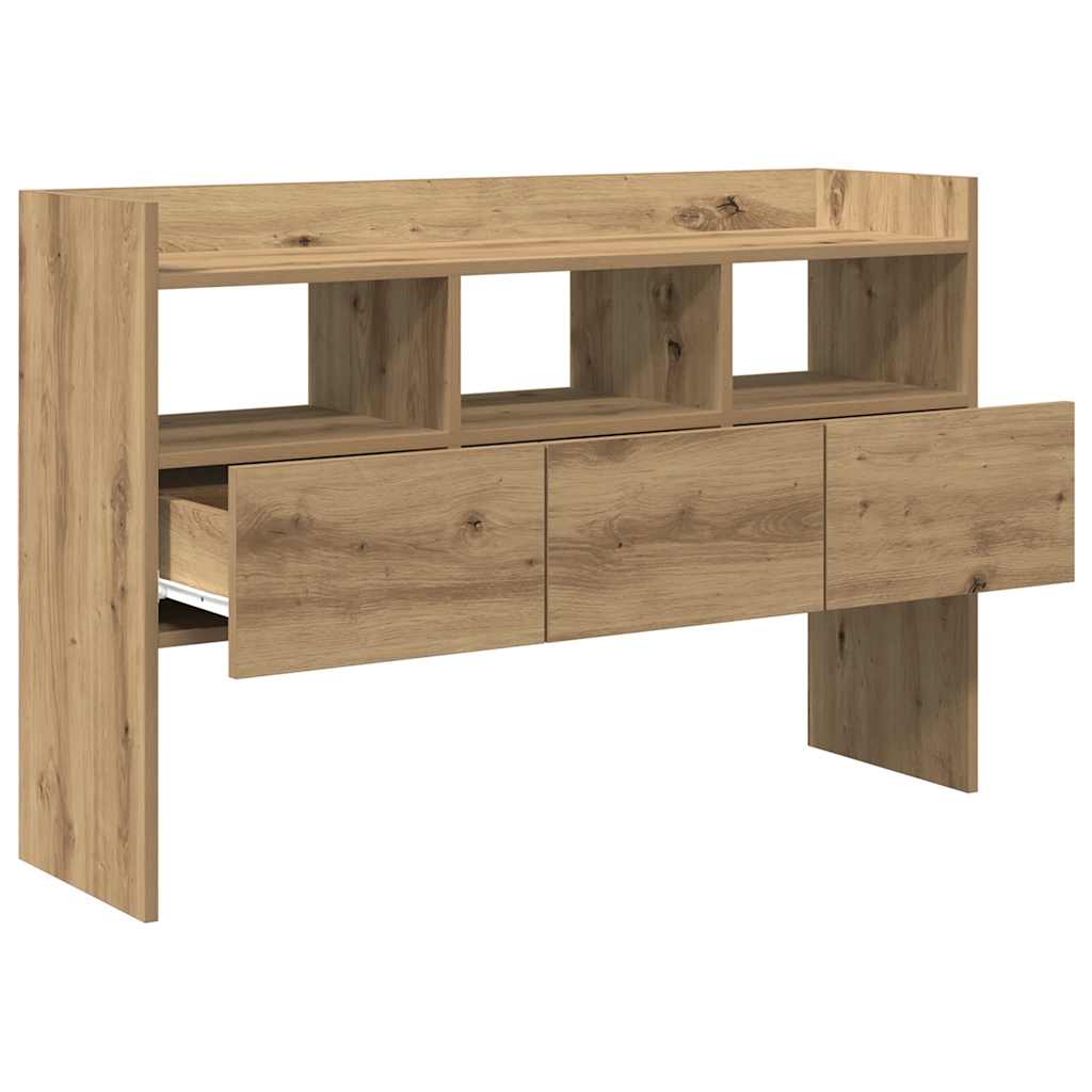 Dressoir 105x30x70 cm bewerkt hout artisanaal eikenkleurig is nu te koop bij PeponiXL, paradijselijk wonen!