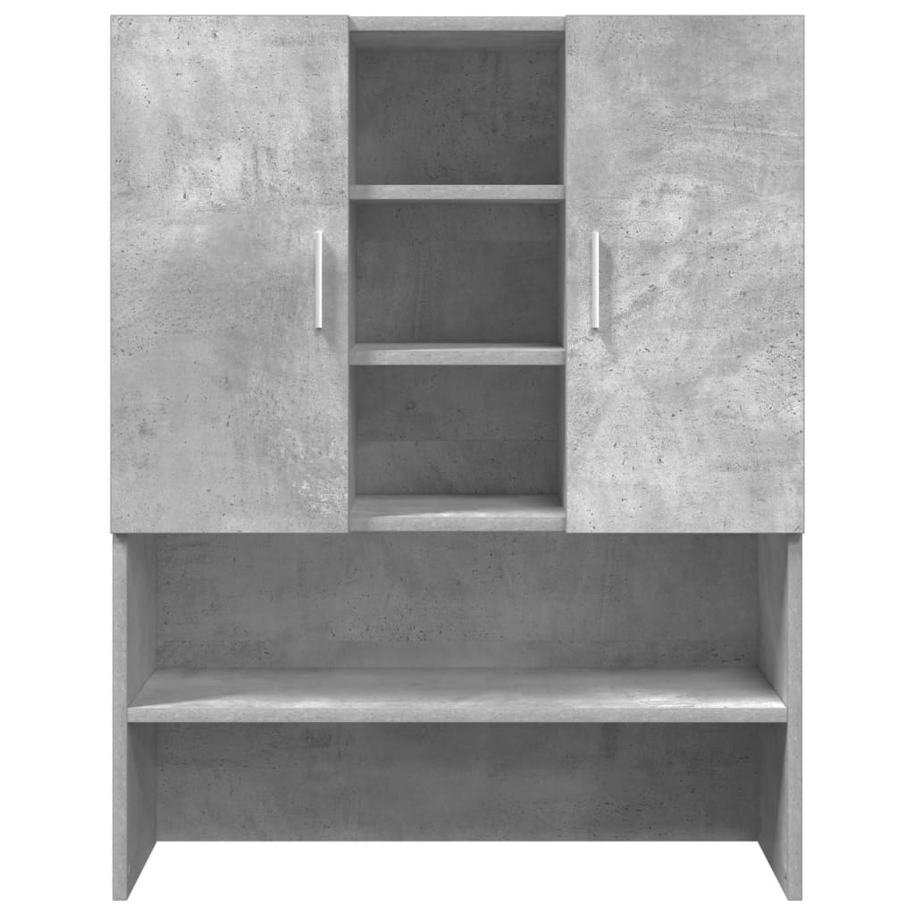 Wasmachinekast 70,5x25,5x90 cm betongrijs is nu te koop bij PeponiXL, paradijselijk wonen!
