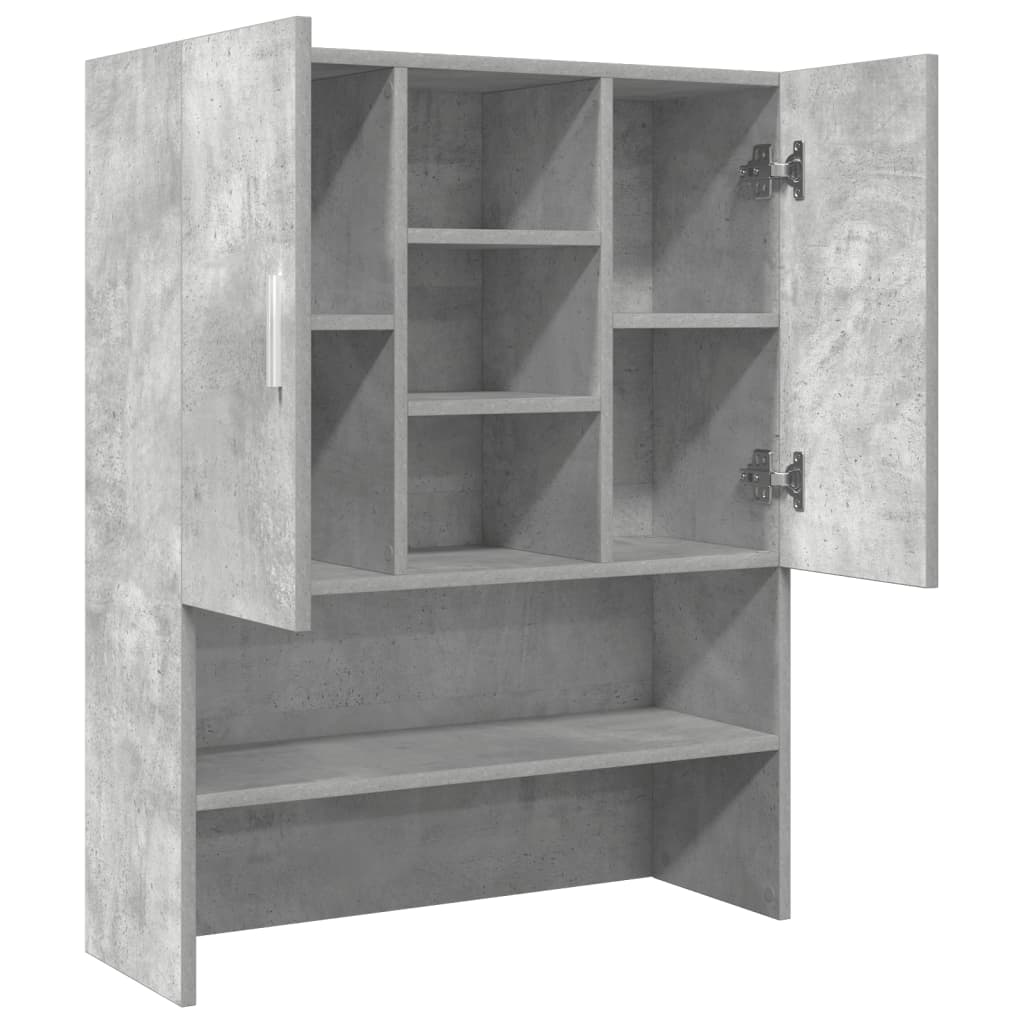 Wasmachinekast 70,5x25,5x90 cm betongrijs is nu te koop bij PeponiXL, paradijselijk wonen!